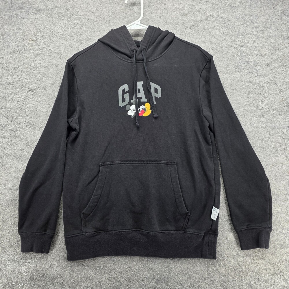 GAP x Disney Hoodie Womens XS Mickey Mouse Black Sweatshirt